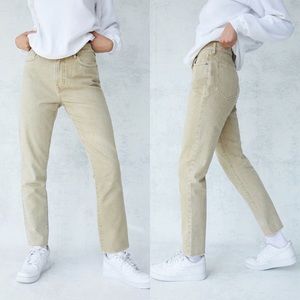 PacSun Eco Tan High Rise Slim Fit Mom Jeans
